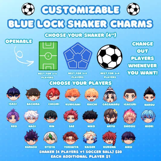 [Pre-Order] Customizable Blue Lock Shaker