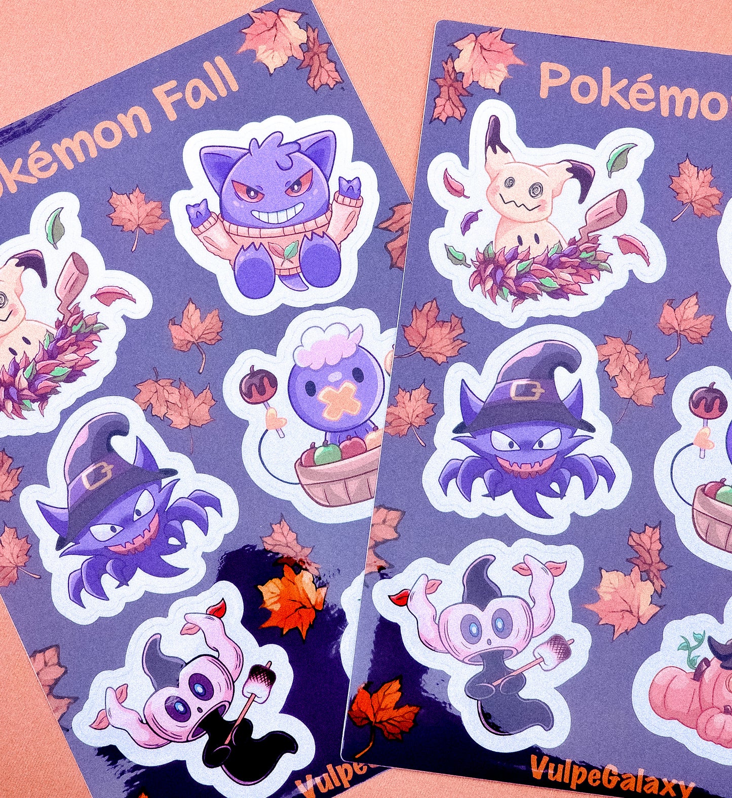 Pokemon Fall Sticker Sheet