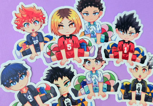 Volleyball Boi Stickers