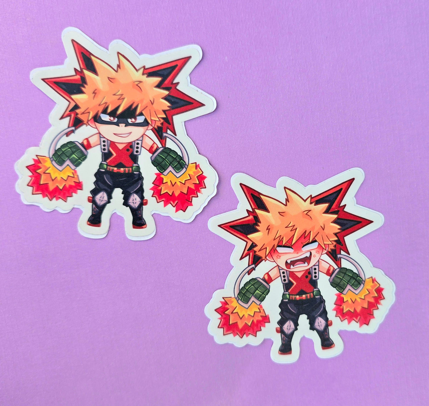 Explosive Hero Stickers