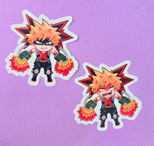 Explosive Hero Stickers