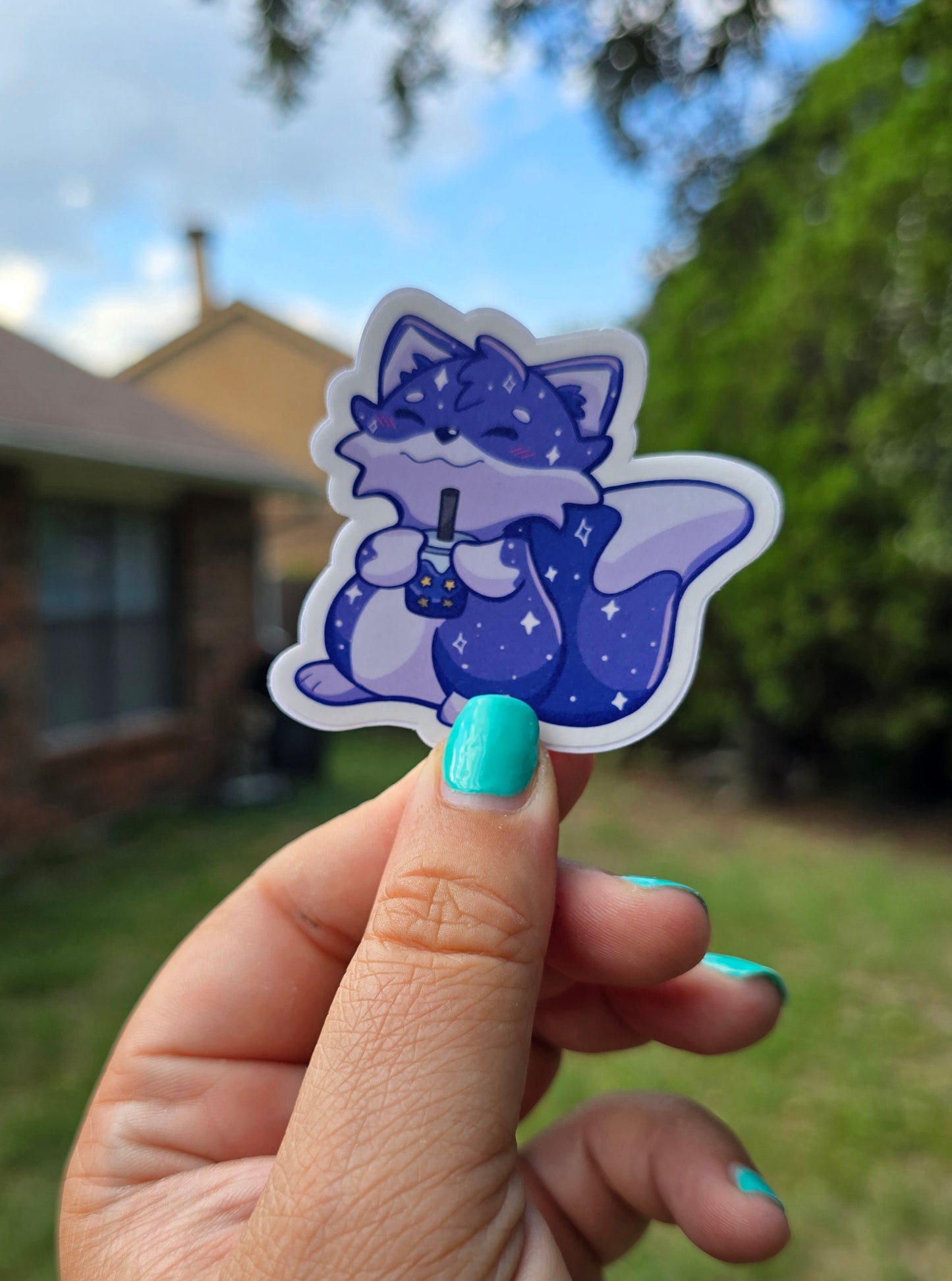 Cute Boba Fox Stickers