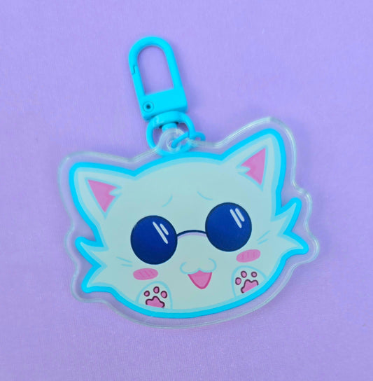 Gojo Cat Face Charm