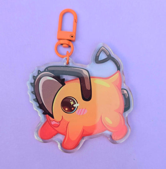 Chainsaw Dog Charm