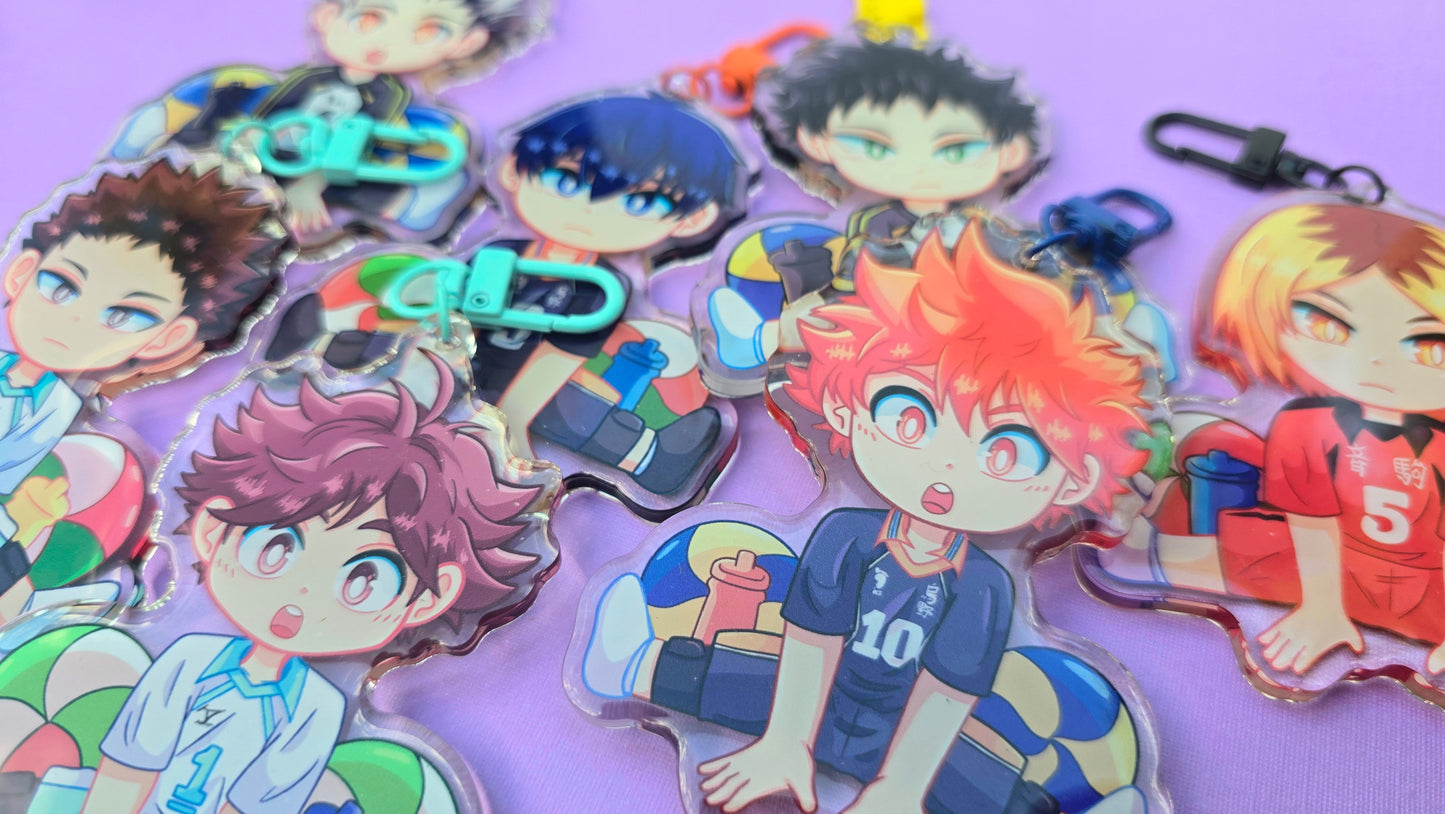 Volleyball Boi Acrylic Charms