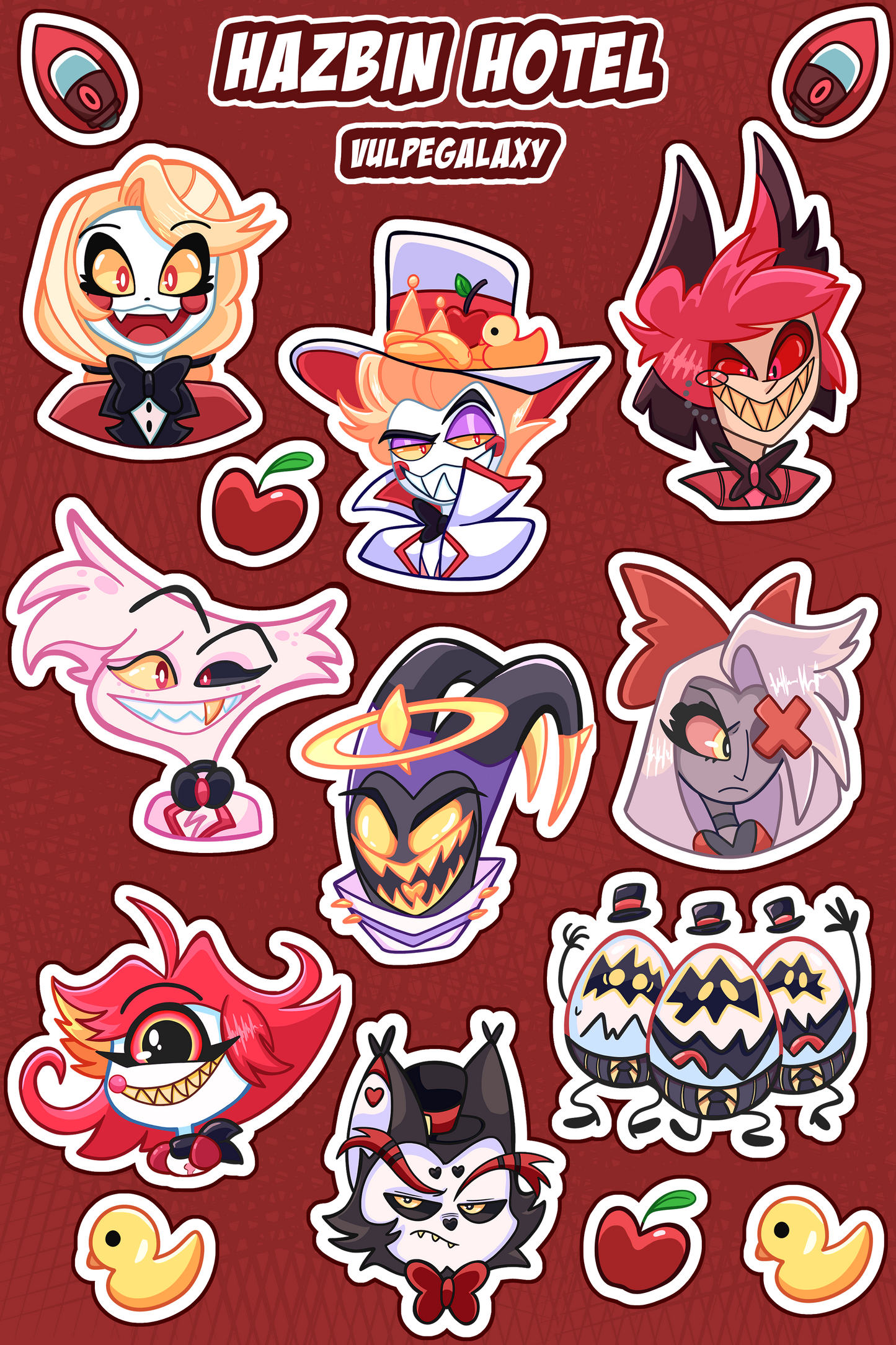 Hazbin Sticker Sheets