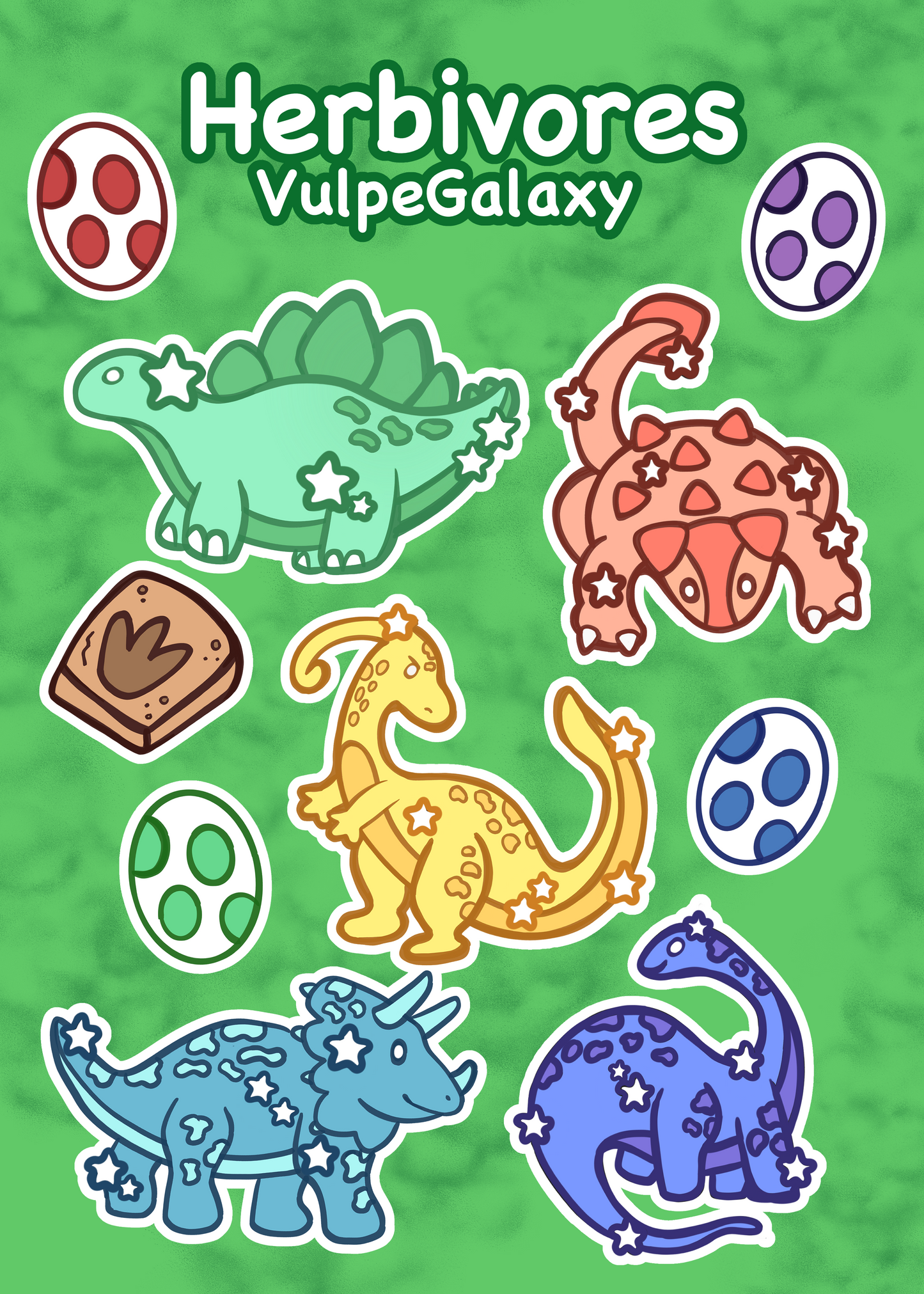 Dinosaur Sticker Sheets