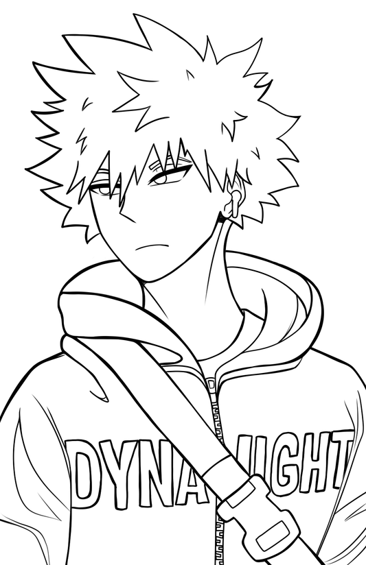 Katsuki Coloring Pages