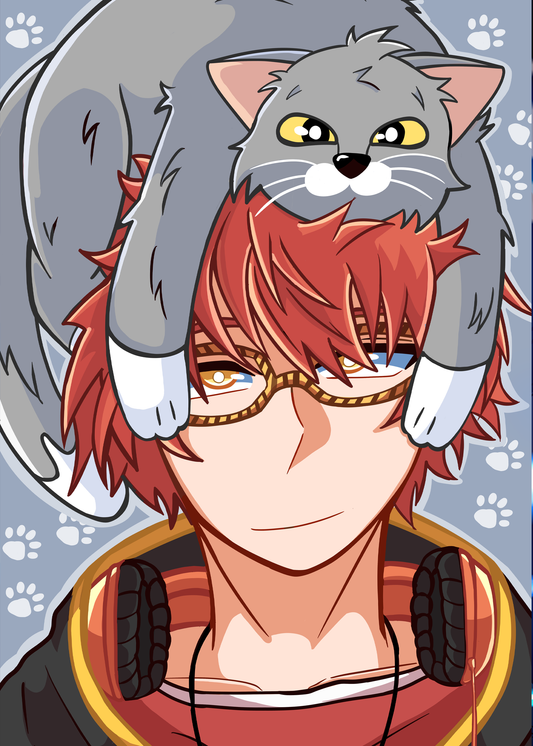 707 + Cat Print