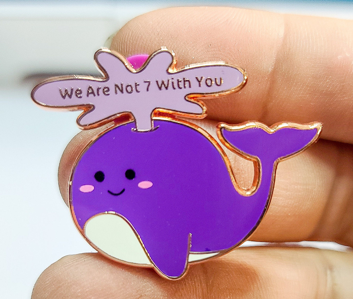 ARMY Whale Hard Enamel Pin