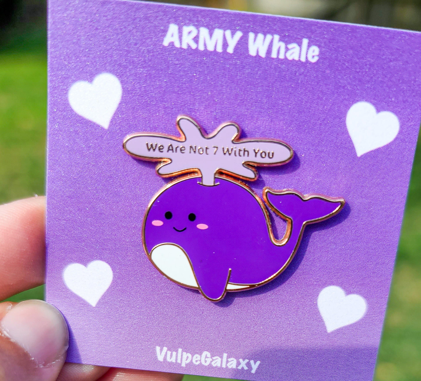 ARMY Whale Hard Enamel Pin