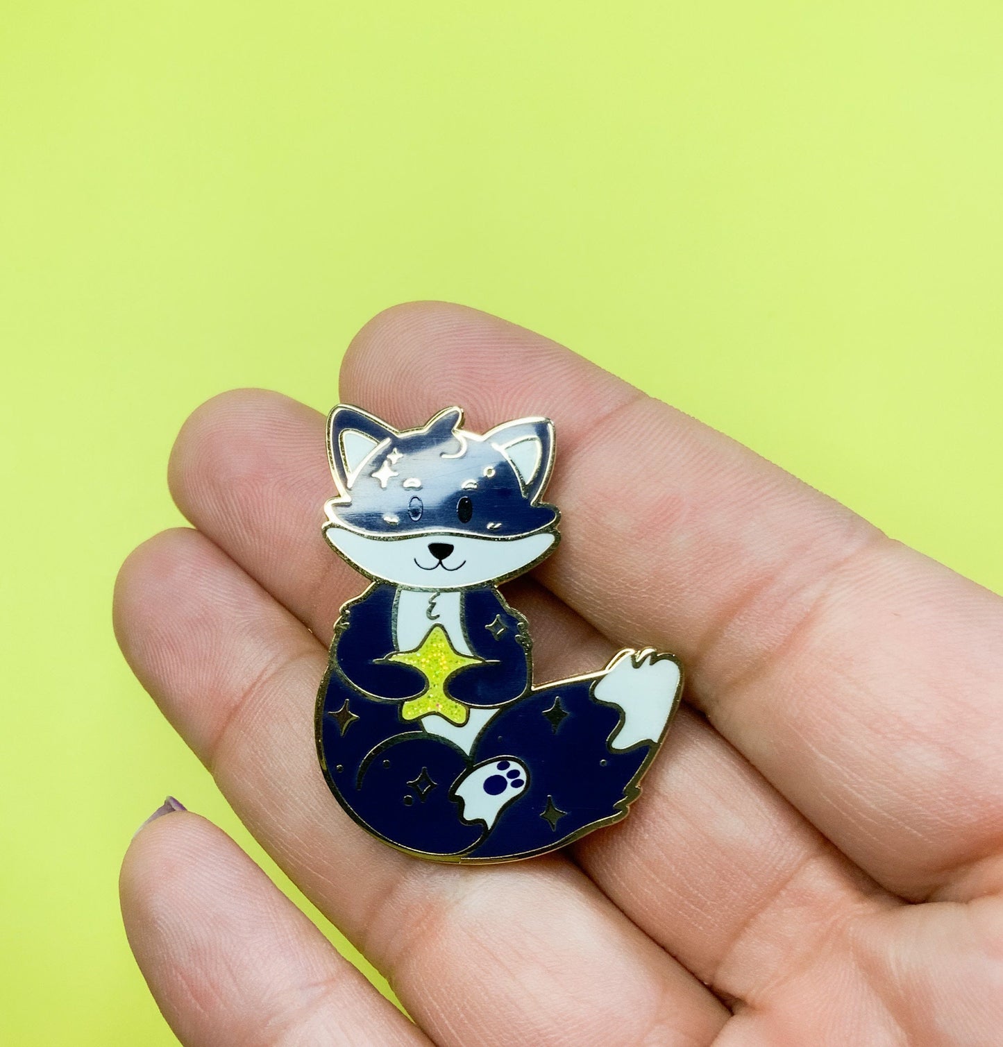 Celestial Fox Hard Enamel Pin