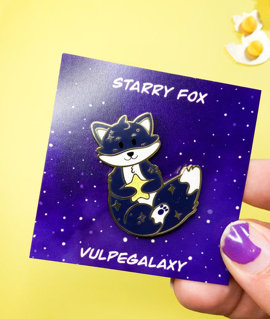 Celestial Fox Hard Enamel Pin